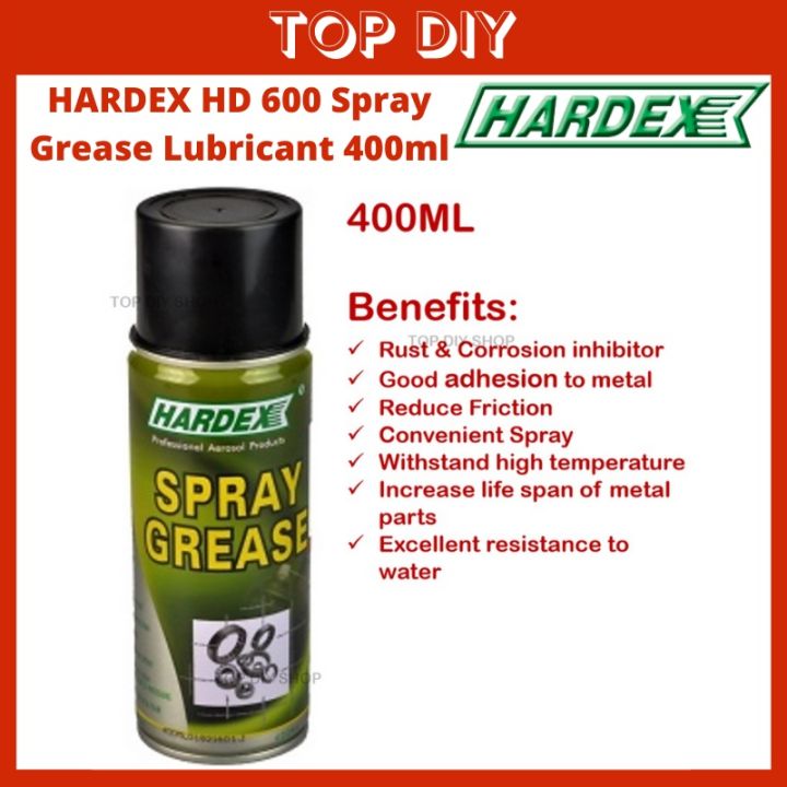 HARDEX HD600 Spray Grease 4D & Lubricant Spray NIETZ N10