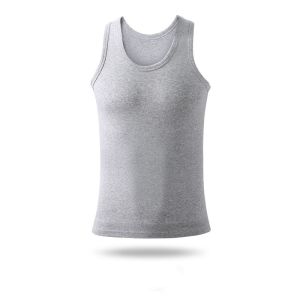 Yingbao Singlet Mens 100% Cotton Tank Top Crew Neck Round Neck Ultra Soft Sleeveless Tee Crewneck Breathable A-Shirts Basic Solid Undershirts Summer Sport Fitness Vest Black White Grey Plus Size