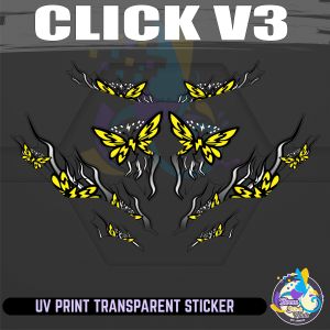 HONDA CLICK 125i V3 KUPUKUPU INDO DECALS - PREMIUM UV TRANSPARENT STICKER