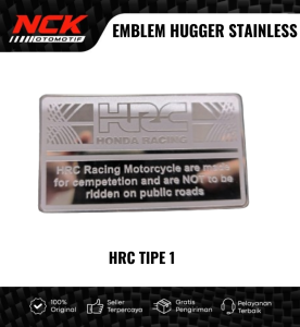 Emblem Hugger Airblade Stainless Tebal Premium