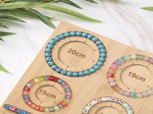 WH Yuf Compact Beading Mat Bead Board for DIY Craft Jewelry Making Beading Tray