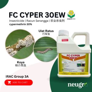 Farmcochem FC CYPER 30EW 4L Cypermetrin 30% Racun Serangga Kumbang Tanduk Ulat Pengorek Buah Batang
