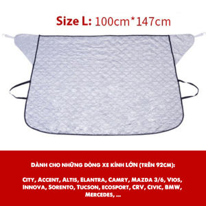 Bạt Che Nắng Kính Lái Ô Tô Xe Hơi 4 Lớp Tráng Bạc Chống Nóng Cực Tốt (phiên bản mới 2023)