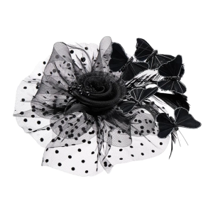 Unique Bridal Hair Accessory Fascinator with Headbands Hair Ornament Butterfly And Faux Pearls for Wedding Decoration