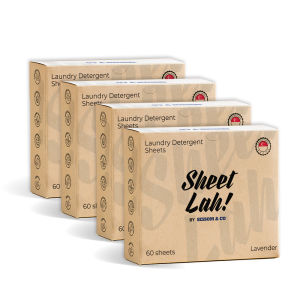 SESSOM & CO Sheet Lah! Laundry Detergent Sheet 4-Box Set