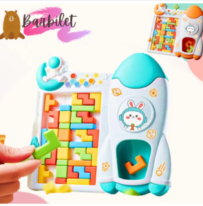 3D Russian Tetris Puzzle Blocks Game Montessori Early Educational Learning Kids Boys Toy Birthday Gift 儿童启蒙玩具 (3129)