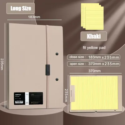 A4/Long Foldable Clipboard Pink/Purple 360° Folding Board File Folder Clip Board Paper Document Organizer Fit Yellow Pad