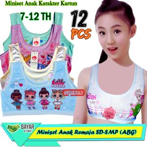 12Pcs Miniset Frozen Anak SD SMP Remaja Gadis ABG Motif Karakter Kartun-Miniset Motif -Vegasus Store