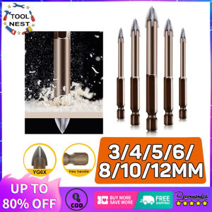 LIANKAI Carbide Point Spear Head Drill Bit With 4 Cutting Edge for Ceramics Granite Tile Stone Wood Plastic Milling Cutting
