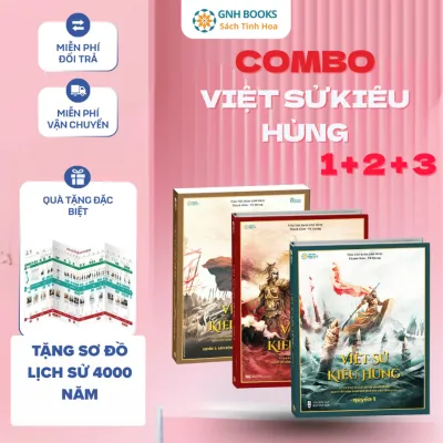 [Tặng Tranh Việt Sử 4000 năm] Combo Việt Sử Kiêu Hùng 1+2+3 GNHBooks - Hào Khí Dân Tộc Qua Từng Trang Sử Bìa Cứng