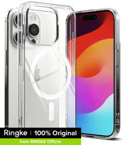 Ringke Fusion Mag Compatible with iPhone 15 Pro Case Cover Transparent Hard Back Shockproof Soft TPU Bumer