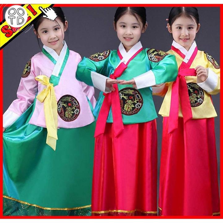 Zoorom Girls Traditional Kids Korean Hanbok Outfit Dress Costume