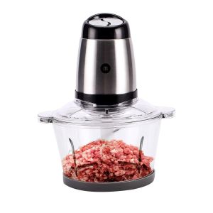 Máy xay thịt đa năng Mishio MK273 dung tích 2 lít - Lưỡi dao kép Inox 304 - Công suất 300W - Bảo hành 12 tháng