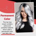 2023 NEW Silver Gray Hair Dye, Silver Gray Natural Hair Dye Cream, Lushadows Silver Hair Dye, Silver Hair Color, Unisex Fashion Dye for All Hair Types (1 PCS). 