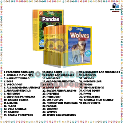 | Book Buddies 🇸🇬 | National Geographic Kids Book Pre-Reader Level 1 Level 2 Level 3 | Kids Fact Reader Books