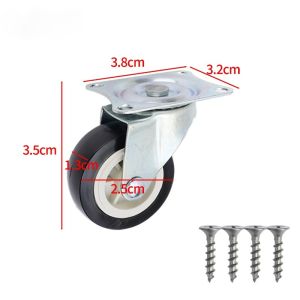 1/4Sets Universal Swivel Casters with Screws Resistant Mute Heavy Duty Furniture Wheel 360° Swivel Castor Furniture Accessories
