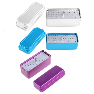 72 Hole Aluminium Autoclave Sterilizer for Case Burs Dental Disinfection Endo Fi