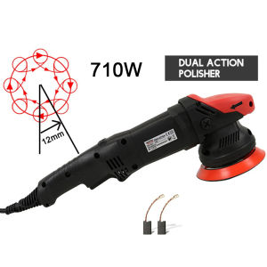 1250W 220V Car Polisher - Variable Speed Dual Action DA Polishing Machine with 5 & 6 inch Pads