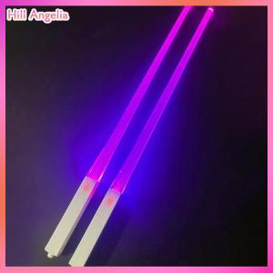 [Hill Angelia] 1 PCS LED Lightsaber Luminous Chopsticks Detachable Washable Reusable Free Tableware For Kitchen Dinner