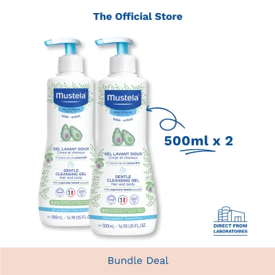 [Mustela Bundle Deal] Gentle Cleansing Gel 500ml (exp: 07/2028 & beyond) Normal Skin][Bath Time]