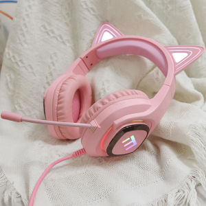 FANTASY T MALL MOFii Gaming Headphone Cute Headset Earphone Stereo Microphone RGB Light EP061
