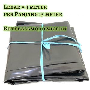 Plastik UV Hitam 100 micron 4 X 15 meter Untuk Kolam/Tambak