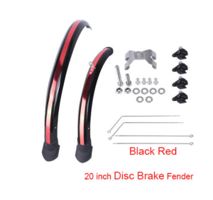 NEW 2pcs Front Rear Mudguard 16 20 inch Bicycle Fender Double Bracing Adjustable Size Bike wings for Folding Bike Chrome plastic Other Bike parts