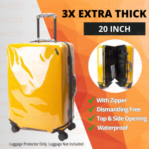 Luggage Cover With Zipper Cover Luggage Cover Protector Sarung Luggage Bag Cover Bagasi Luggage Protector Suitcase Cover