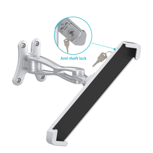 RICHMENT Locking Tablet Wall Mount Universal Anti-Theft Tablet Wall Holder for Business Retail for 9.7"—14.5"