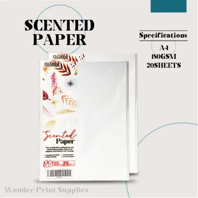 WPS QUAFF A4 size Pearl Scent Scented Paper 180GSM White (20sheets/pack)