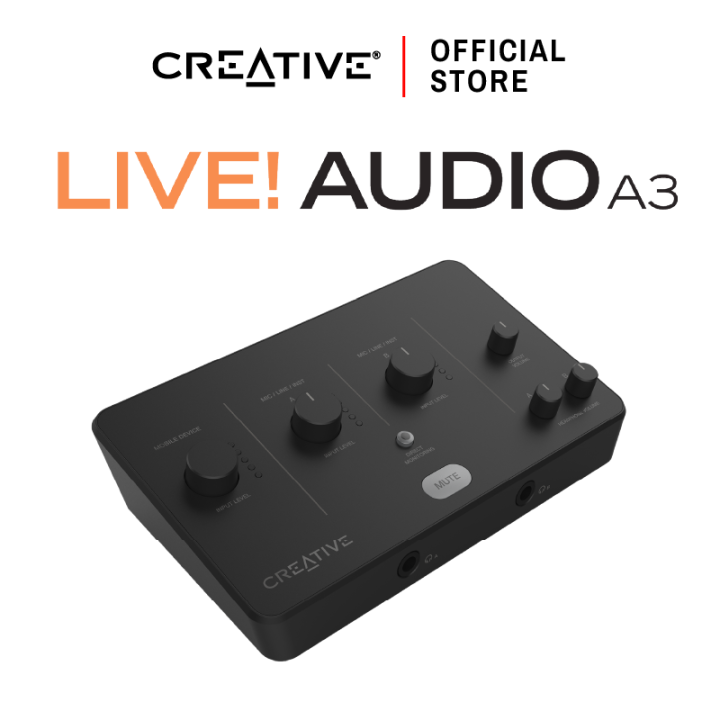 Creative Live! Audio A3 USB audio interface พร้อมด้วย Playback และ ...