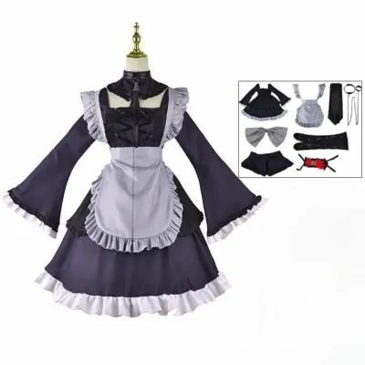Anime My Dress Up Darling Marin Kitagawa Cosplay Costume Maid Dress Halloween Christmas Costume Kitagawa Marin Kuroe Shizuku Set