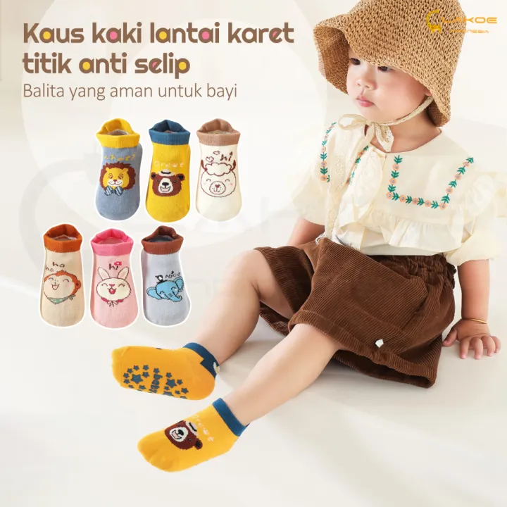 LAKOE%20Kaus%20Kaki%20Bayi%20Anti%20Slip%20Motif%20Hewan%20Kaos%20Kaki%20Lucu%20Baby%20Crew%20Socks%200-3th%20-%20Image%203