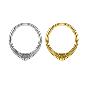 Fashionable Septum Small Nose Hoop Rings with Flower Helix and Tragus Nose Studs in Surgical Steel for Women