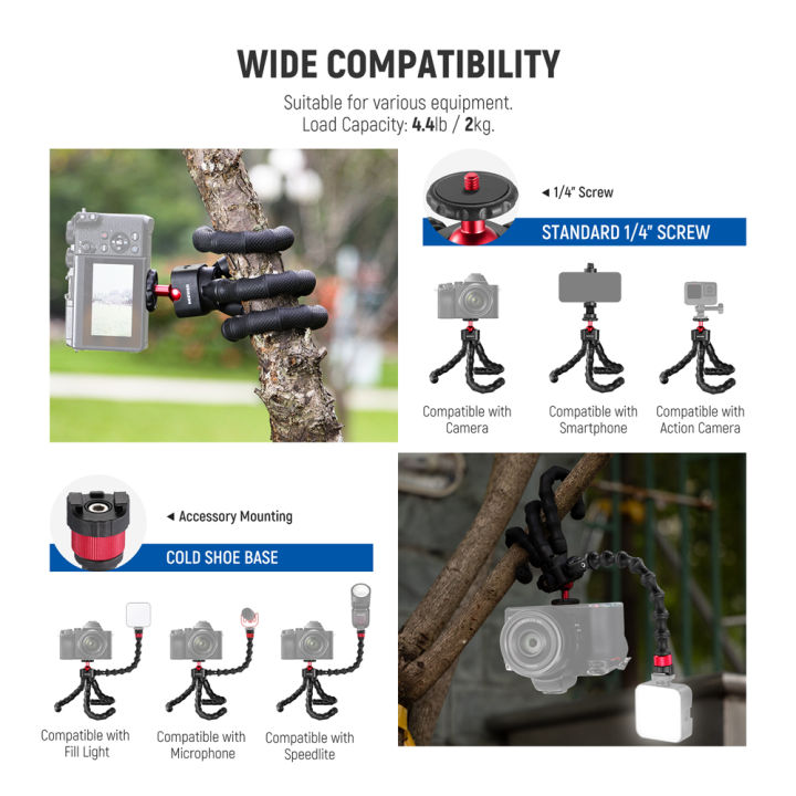 NEEWER%20Flexible%20Tripod%20gi%C3%A1%20ba%20ch%C3%A2n%20linh%20ho%E1%BA%A1t%20v%E1%BB%9Bi%20%C4%91i%E1%BB%87n%20tho%E1%BA%A1i%20v%C3%A0%20g%E1%BA%AFn%20camera%20h%C3%A0nh%20%C4%91%E1%BB%99ng,%20v%E1%BB%9Bi%20ch%E1%BB%A5p%20m%C3%A0n%20tr%E1%BA%ADp%20Bluetooth,%20T91%20-%20Image%203