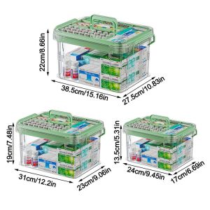 【COD&Fast Delivery】Large Capacity Storage Case Classification Portable Box Organizer Useful Multi Layer Emergency Box