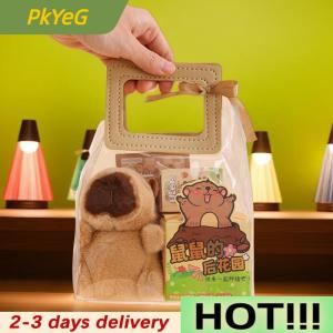 PkYeG 1 Set Pen Stickers Notebook Plush Pendants Handbag Final Prizes Stationery Gift Bag For Students Kawaii Capybara Stationery Kit