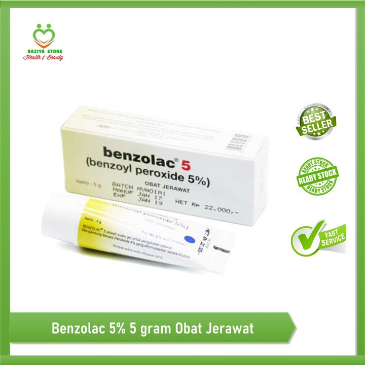 BENZOLAC 5% 5gr / salep Obat jerawat