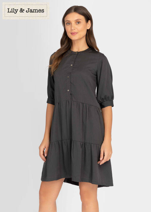 Kanata Dress (Dark Gray) | Lazada PH