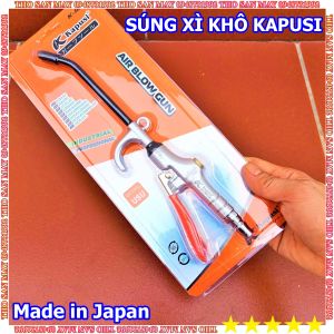 Súng xịt hơi xì khô mỏ dài thân hợp kim Kapusi Nhật Bản K-1017 dụng cụ xịt bụi khí nén chuyên dụng cho thợ