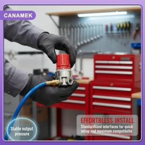 【CANAMEK】 Aquarium Air Pump Parts High Accuracy 3 Holes 4 Holes Valve Pressure Regulator for Precise Control