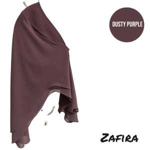 Khimar Instan Zafira Ceruty Polos Elegan
