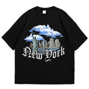 Baju Kaos Reguler New Dork City T-shirt Pria Wanita  Cotton Combed 24s