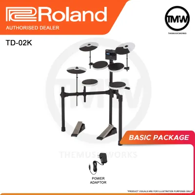 Roland Electronic Drums TD-02K Digital Drum TD 02K TD02K Absolute Piano The Music Works [LIMITED STOCK]