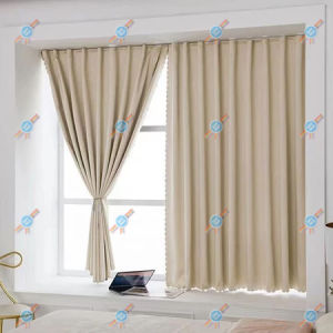 【Fast Shipping】Blackout Curtain Kurtina Plain Curtain Magic Tape Curtain 100% Shading Punch Free