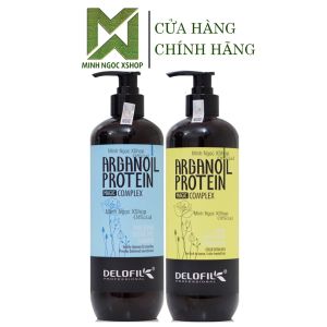 Dầu gội xả phục hồi dưỡng ẩm Delofil Arganoil Protein 500ML - 800ML