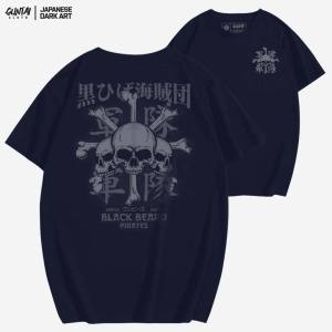 Tshirt Kaos Pria Distro Series Anime One Piece Branded Katun 24s Guntai Cloth GT BlackBeard