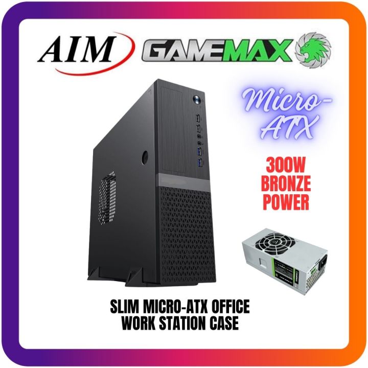 [AIM RESOURCES] Gamemax Slim Micro-ATX Office Work Station