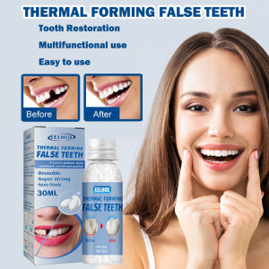 CEELHOE Denture Care Temporary Tooth Repair 30ml Kit Denture Adhesive Glue Decorative Denture Tooth Repair Glue Artificial Temporary ToothSafe and Tasteless Moldable False Teeth Temporary Tooth Repair Teeth