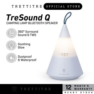 TRETTITRE TreSound Q Camping Lamp Bluetooth Speaker 360ᵒ Surround Sound & TWS